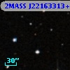 2MASS J22163313+0010340