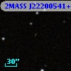 2MASS J22200541+0036407
