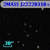 2MASS J22220310+0031151