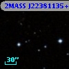 2MASS J22381135+1320270