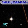 2MASS J23084926+0001284
