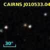 CAIRNS J010533.04-005505.0