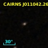 CAIRNS J011042.26+002625.5