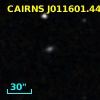 CAIRNS J011601.44+001152.9