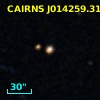 CAIRNS J014259.31+002136.5