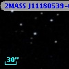 2MASS J11180539-0636235