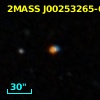 2MASS J00253265-6049498