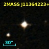 2MASS J11364223+0156233