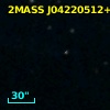 2MASS J04220512+1358474
