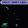 2MASS J00073460+1812467