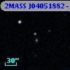 2MASS J04051882-1638004