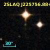 2SLAQ J225756.88+004107.7