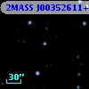 2MASS J00352611+4144428