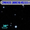 2MASS J00364511+4100489