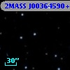 2MASS J00364590+4142387