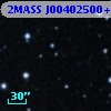 2MASS J00402500+4122353