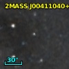 2MASS J00411040+4119192