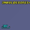 2MASS J01310513+2057035