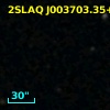 2SLAQ J003703.35+003537.5
