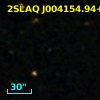 2SLAQ J004154.94+000612.8