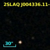 2SLAQ J004336.11-000109.7
