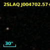 2SLAQ J004702.57+000353.3