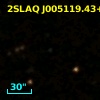 2SLAQ J005119.43+000110.6