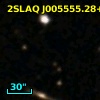 2SLAQ J005555.28+004036.7