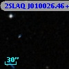 2SLAQ J010026.46+001321.1