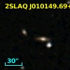 2SLAQ J010149.69+000546.4