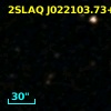 2SLAQ J022103.73+003517.6