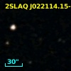 2SLAQ J022114.15-005448.5