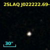 2SLAQ J022222.69-004120.7