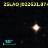 2SLAQ J022631.87+000307.1