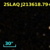 2SLAQ J213618.79+001002.3