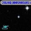 2SLAQ J005803.85+003357.0