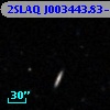 2SLAQ J003443.83-000145.8