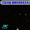 2SLAQ J004104.74+000122.0