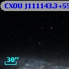 CXOU J111143.3+554221