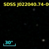 SDSS J022040.74-004235.5