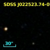 SDSS J022523.74-073945.0