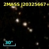 2MASS J20325667+4123408