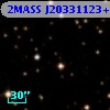 2MASS J20331123+4122425