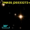 2MASS J20333272+4115297