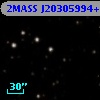2MASS J20305994+4142413