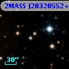 2MASS J20320552+4143575