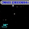 2MASS J20333684+4153307