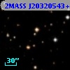 2MASS J20320543+4118306