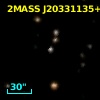 2MASS J20331135+4111155