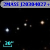 2MASS J20304027+4117543